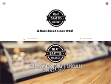 Tablet Screenshot of brattismeatmarket.com